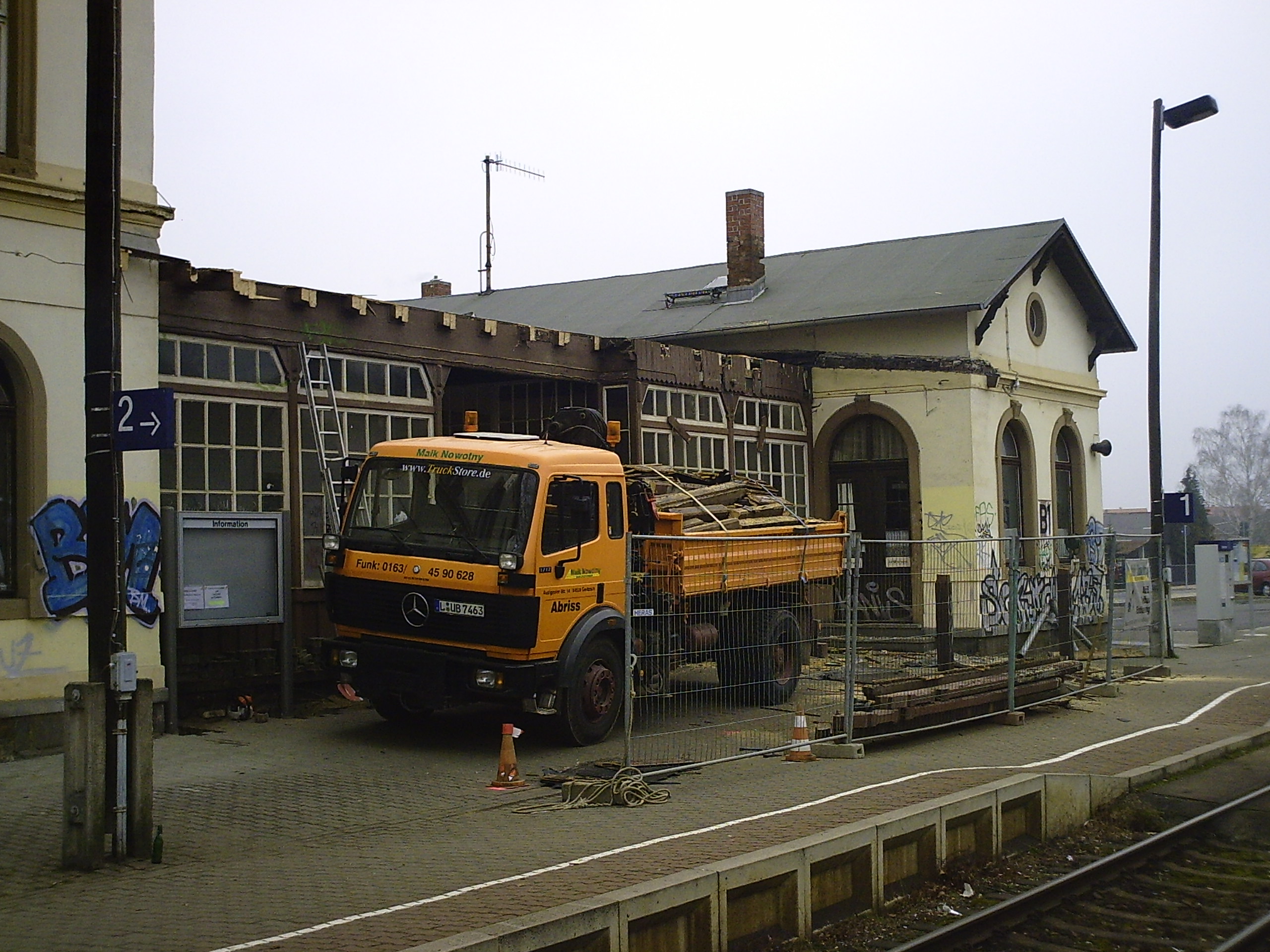 Umbau Bahnhof Naunhof 2004