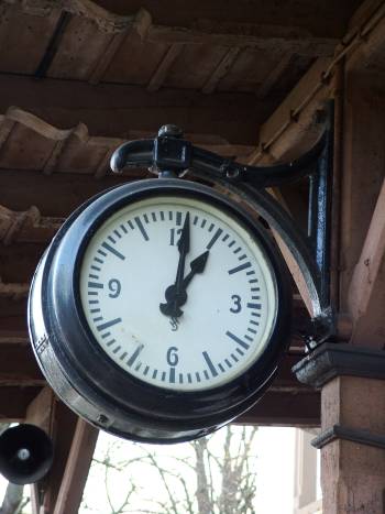 Bahnhofsuhr 2009 heute im Vereinszimmer